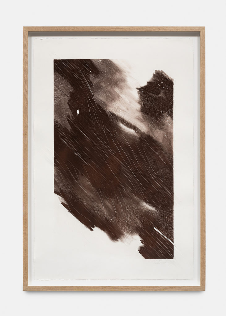 ANGÈLE GUERRE, Les terres troubles IV, 120x80 cm, pastel and incised paper, 2021 © Nicolas Brasseur
