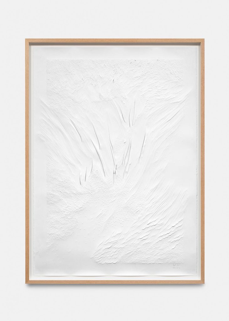 ANGÈLE GUERRE, Tendres textes, XII, 150x107 cm, Incised paper, 2021 © Nicolas Brasseur