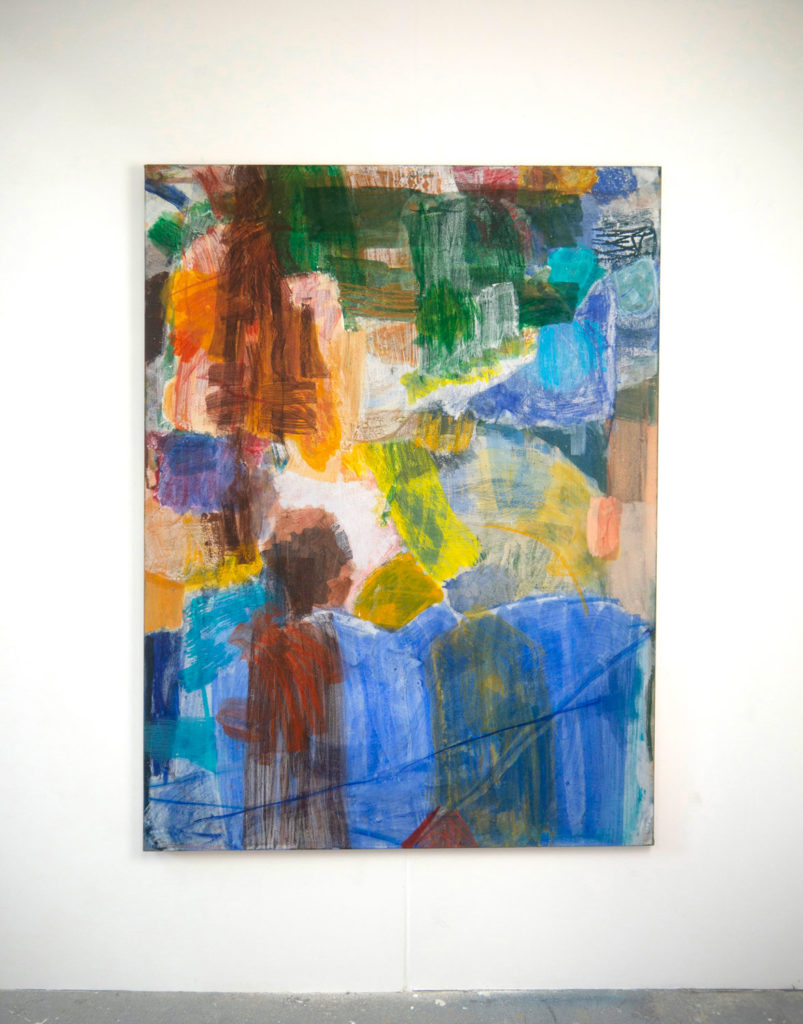JOE WARRIOR WALKER, Fever Pitch, 160x120cm, huile & pigment sur toile, 2021