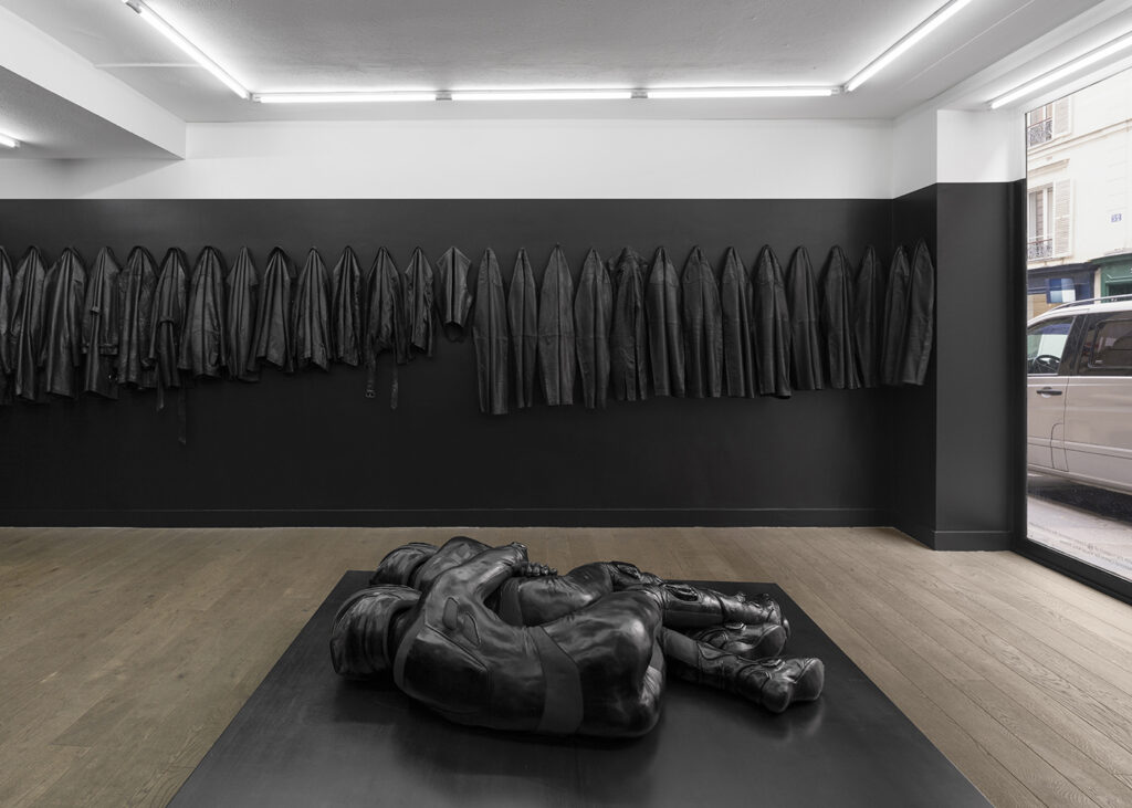 The Material is Leather, Louka Anargyros, Exhibition view, Septieme Paris, 2024, ©Nicolas Brasseur