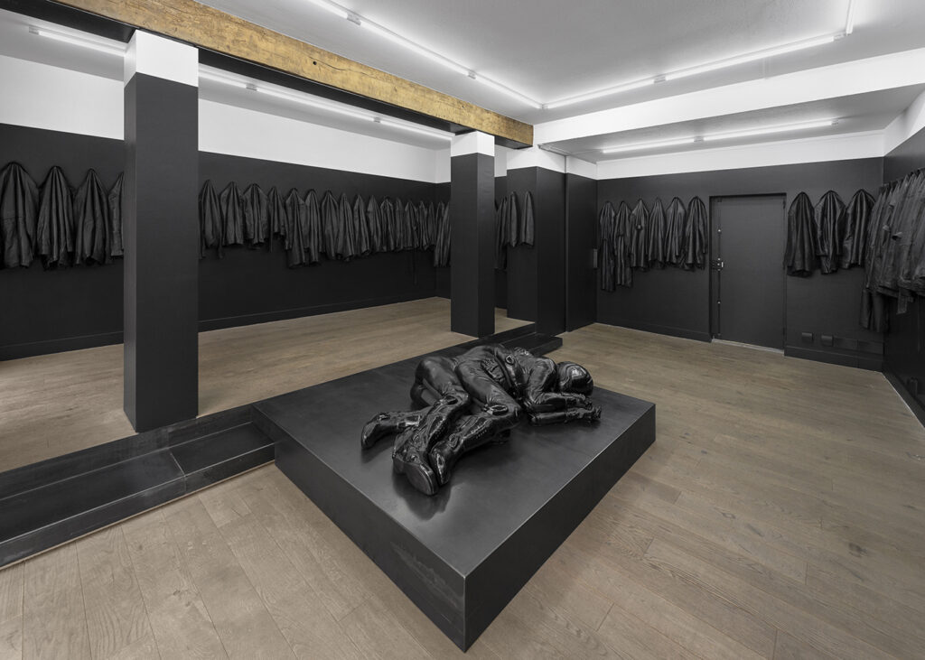 The Material is Leather, Louka Anargyros, Exhibition view, Septieme Paris, 2024, ©Nicolas Brasseur