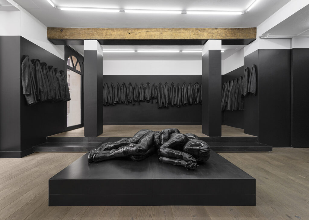 The Material is Leather, Louka Anargyros, Exhibition view, Septieme Paris, 2024, ©Nicolas Brasseur